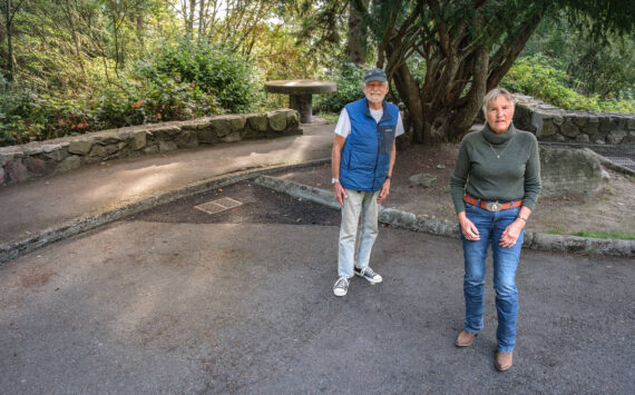 Inspiration Point, 2024, with Marie Bradley and Keith Prior. Terry Donnelly photograph